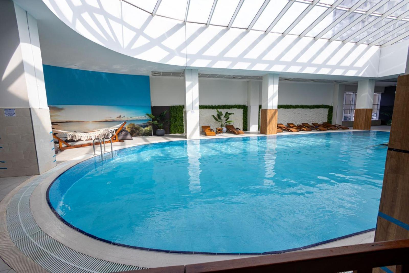 33Rd Floor Twin Apartments In Cevahir Sky City Complex With Pool, Spa, Fitness And Parking Included In Price 스코페 외부 사진